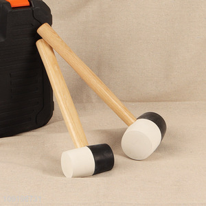 Good selling wooden handle heavy duty rubber hammer wholesale