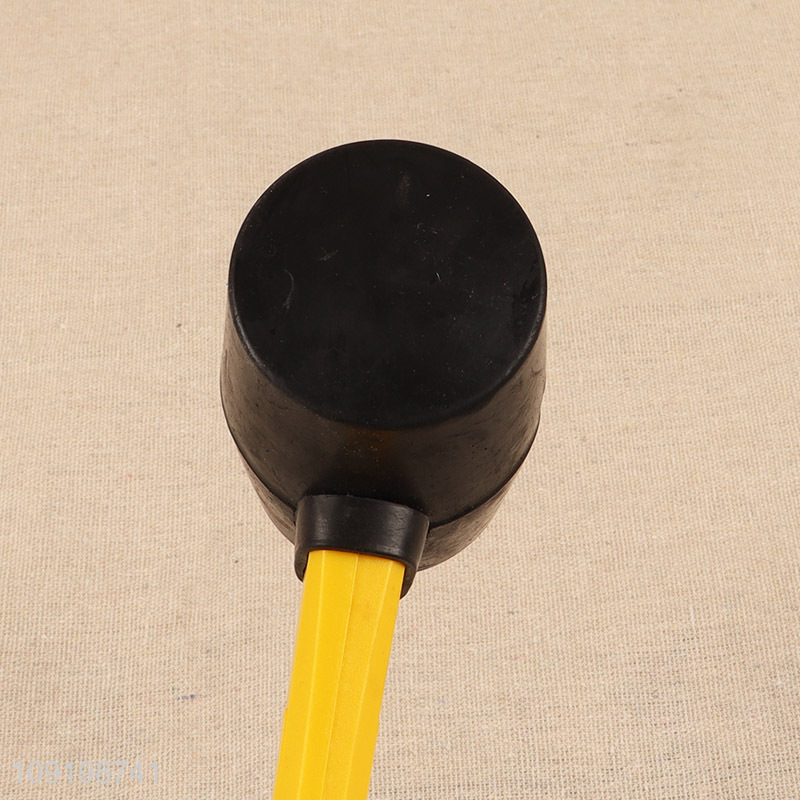 Good quality heavy duty hardware tool shockproof rubber hammer for sale