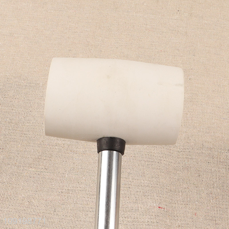 Factory supply steel handle professional hand tool rubber hammer for sale