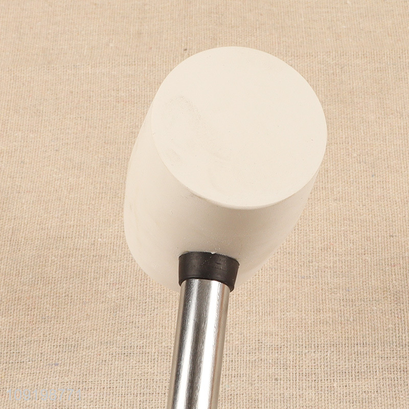 Factory supply steel handle professional hand tool rubber hammer for sale