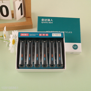 New Arrival 12PCS Sharp Carbon Steel Nail Clippers for Men and Women