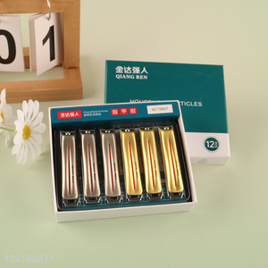 Popular Product 12PCS Carbon Steel Nail Clippers Manicure Pedicure Tool