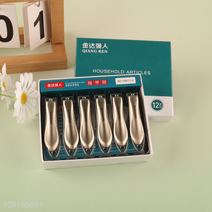 New Product 12PCS Durable Carbon Steel Nail Clippers with Nail File