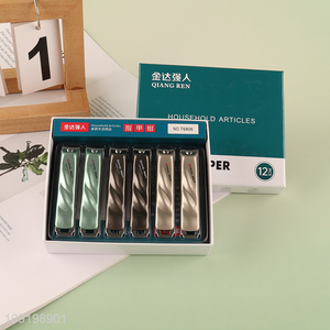 Factory Price 12PCS Ultra Sharp Carbon Steel Fingernail Toenail Clippers