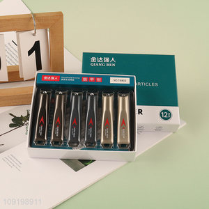 China Imports 12PCS Carbon Steel Nail Clippers Nail Cutters for Adults