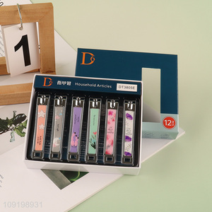 Online Wholesale 12PCS Curved Blade Nail Clippers Carbon Steel Nail Clippers