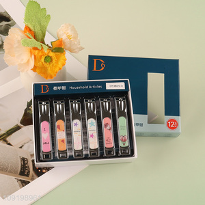 Hot Selling 12PCS Sharp Carbon Steel Nail Clippers for Men and Women