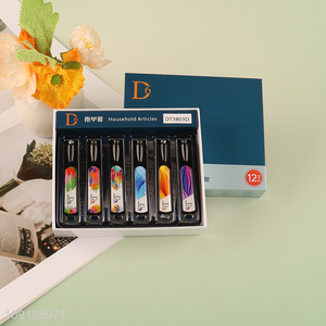 Popular Product 12PCS Carbon Steel Nail Clippers Manicure Pedicure Tool