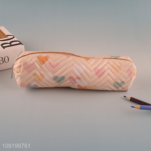 Wholesale Pu Leather Pencil Pouch Waterproof Makeup Bag for Women