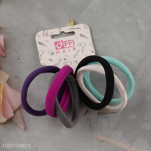 New Arrival 6 Pieces Colorful Hair Ties No Damage Elastic Hair Ties