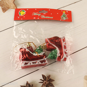 Wholesale 2 Pieces Christmas Sleigh Ornaments Chritmas Tree decorations