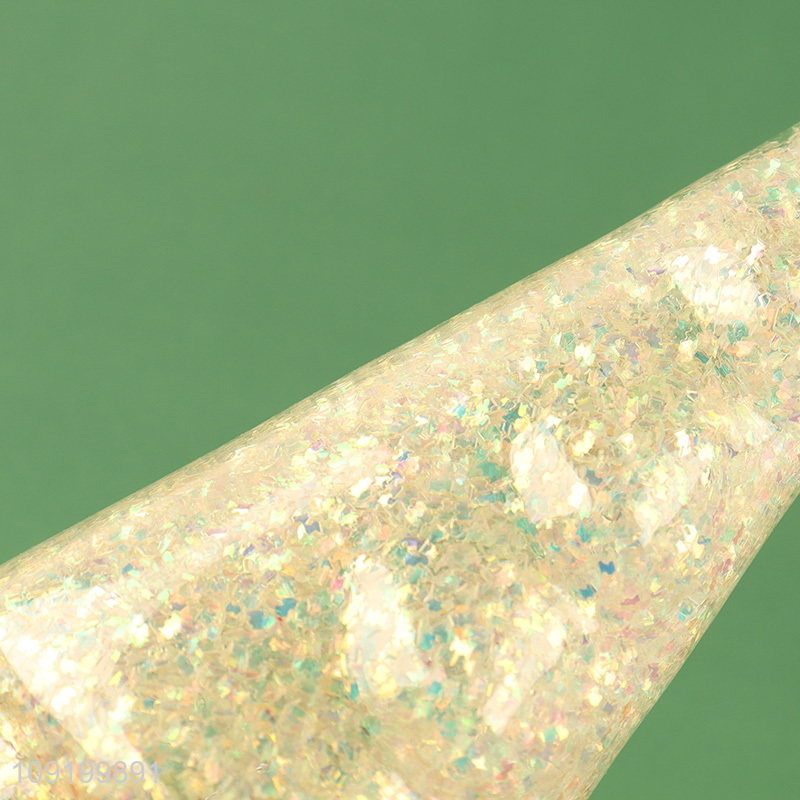 Hot Selling Led Lighted Glass Christmas Tree for Tabletop Decor