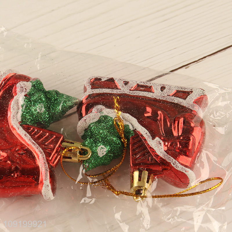 Wholesale 2 Pieces Christmas Sleigh Ornaments Chritmas Tree decorations