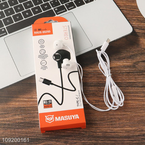 Online Wholesale Usb C Headphones In-Ear Type-C Wired Hifi Earphones