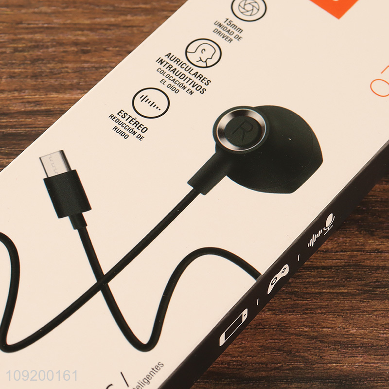 Online Wholesale Usb C Headphones In-Ear Type-C Wired Hifi Earphones