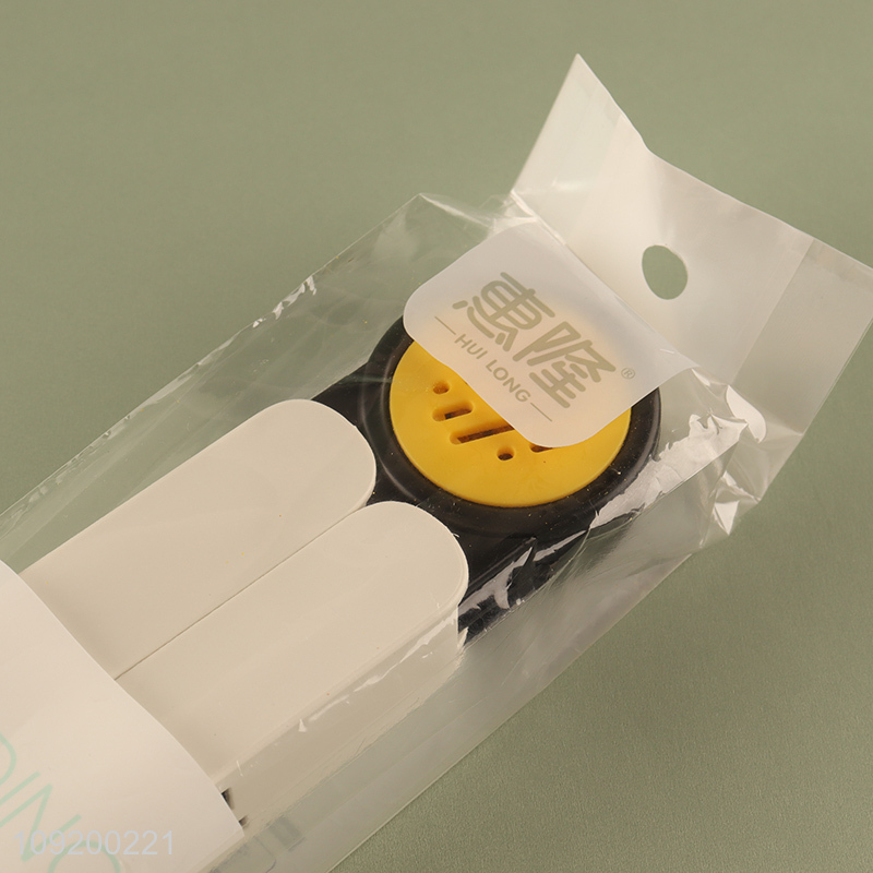 High Quality 2 Pack Travel Folding Plastic Clothes Hangers with Clips