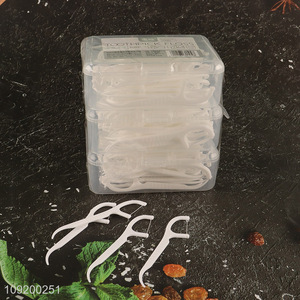 Factory Price 50PCS*3 Disposable Teeth Cleaning Dental Floss Picks
