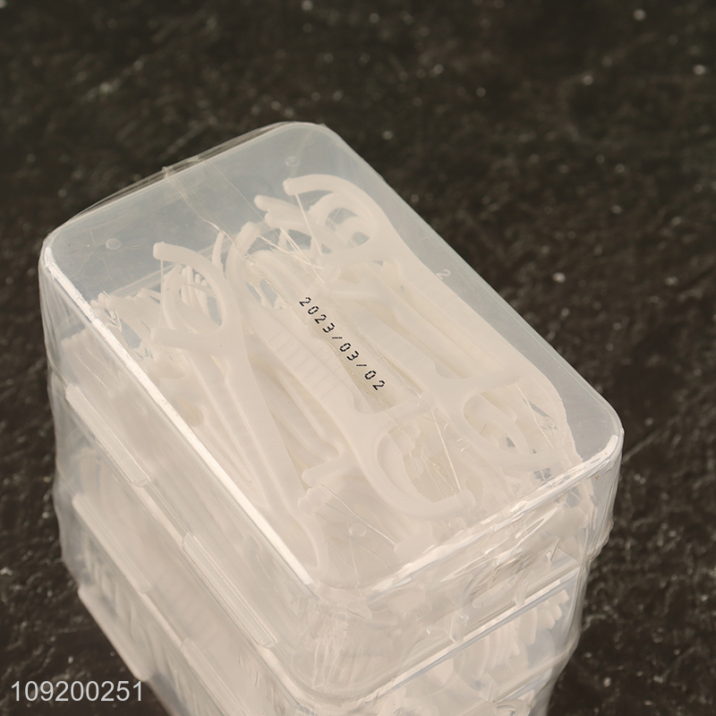 Factory Price 50PCS*3 Disposable Teeth Cleaning Dental Floss Picks