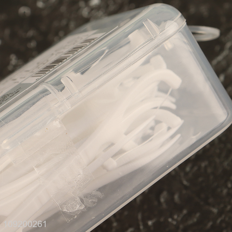 Hot Selling 50 Pieces Disposable Non-Shred Dental Floss Picks for Adults