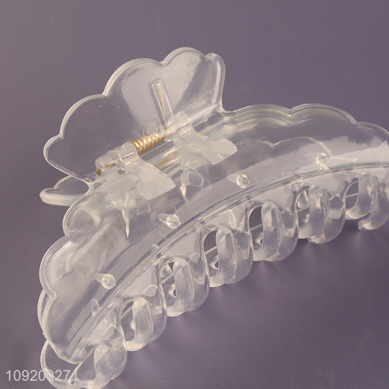 Online Wholesale Clear Plastic Hair Claw Clips Medium Hair Jaw Clips