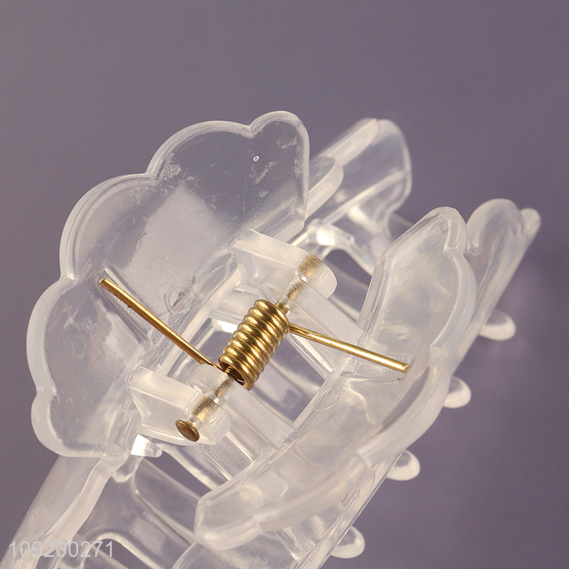 Online Wholesale Clear Plastic Hair Claw Clips Medium Hair Jaw Clips