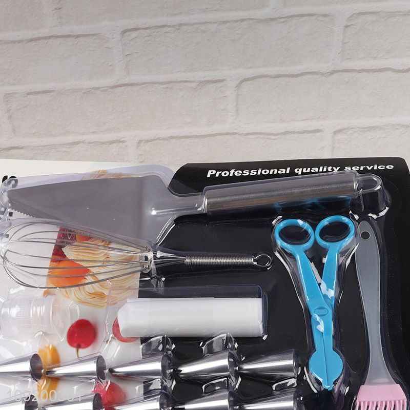 Hot selling 18pcs stainless steel cake decorating tool baking tool