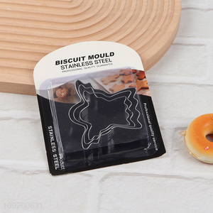 Yiwu market 3pcs stainless steel cookies cutter cookies mold set