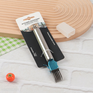 Wholesale Multifunctional Kitchen Tools Gadgets Stainless Steel Onion Garlic Knife