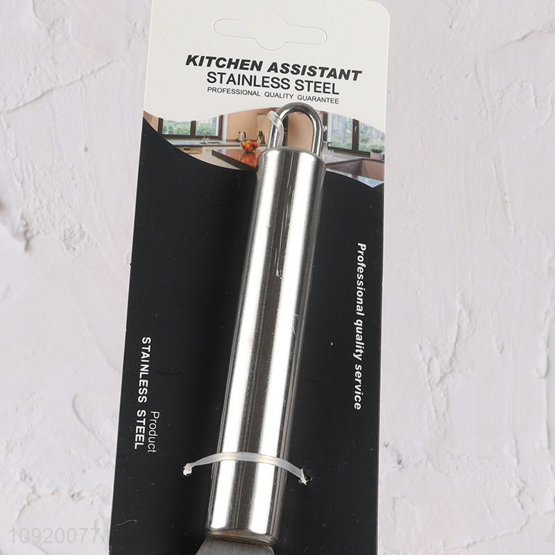 Latest design stainless steel kitchen utensil slotted spatula for sale