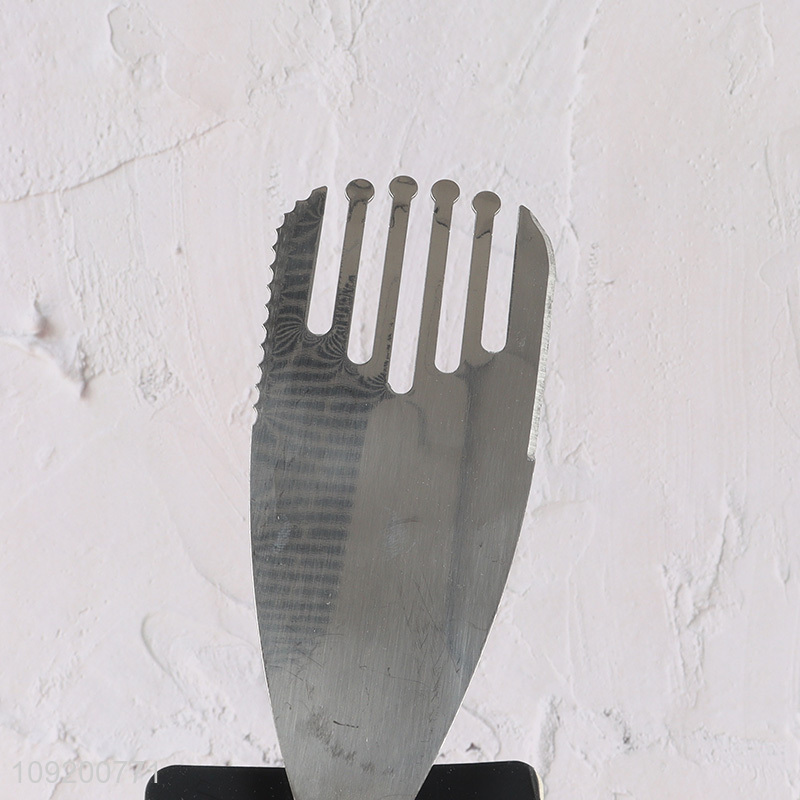 Latest design stainless steel kitchen utensil slotted spatula for sale