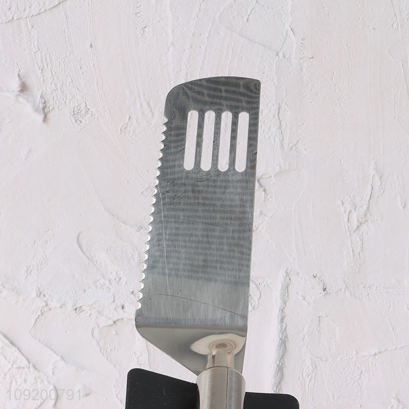 Best selling stainless steel kitchen utensil slotted spatula wholesale