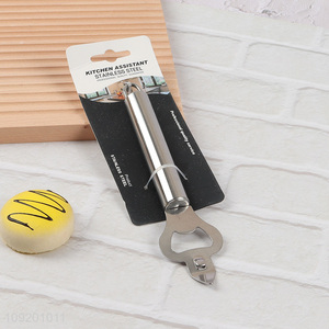 China wholesale stainless steel bottle opener cans opener