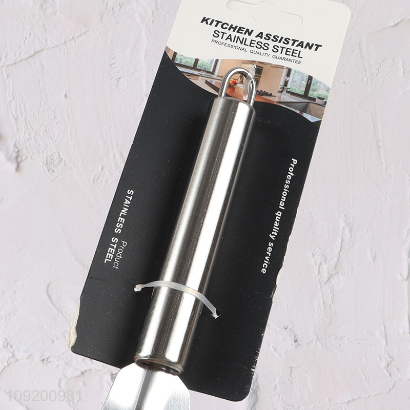 Top quality stainless steel kitchen utensil slotted spatula steak spatula