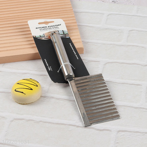 Yiwu market stainless steel potato slicer handheld french fry cutter