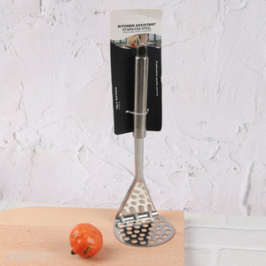 Popular products stainless steel kitchen potato press maunal potato masher