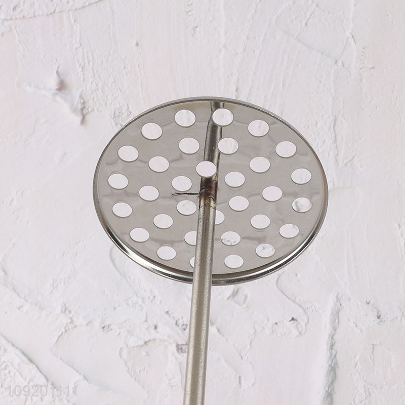 Yiwu market round stainless steel potato press maunal potato masher