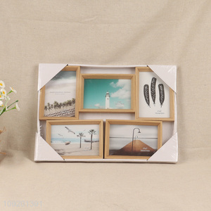 Hot products rectangle wooden photo frame picture frame set for home decor