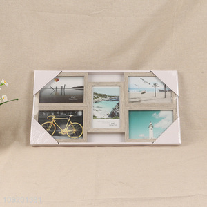 Factory direct sale wooden rectangle photo frame picture frame set