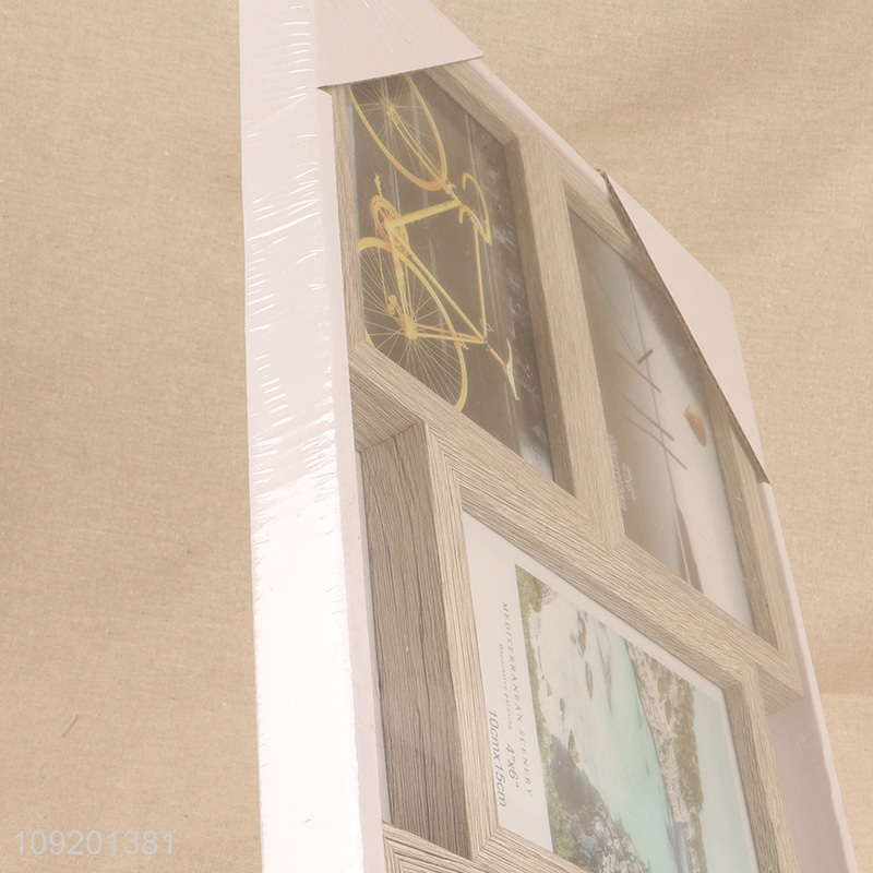 Factory direct sale wooden rectangle photo frame picture frame set