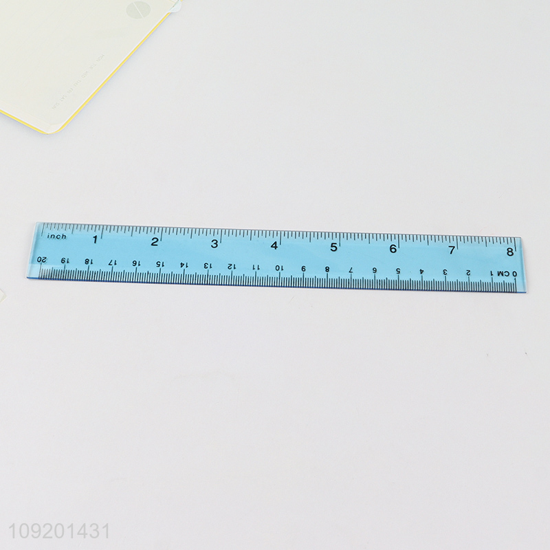 China supplier 4pcs professional plastic ruler set for stationery