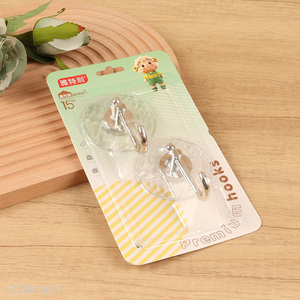 Hot selling 2pcs heavy duty round sticky hook wall hook set