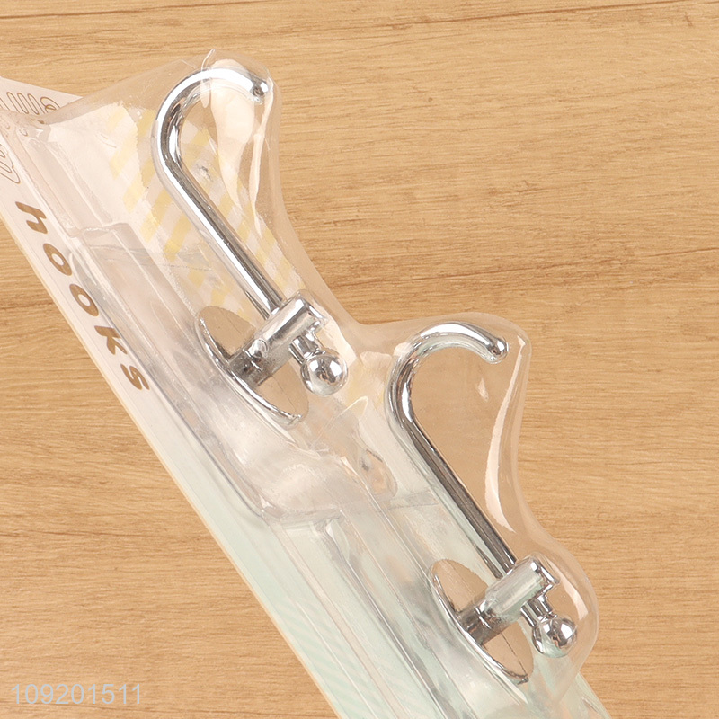 Popular products 2pcs square clear sticky hook wall hook set