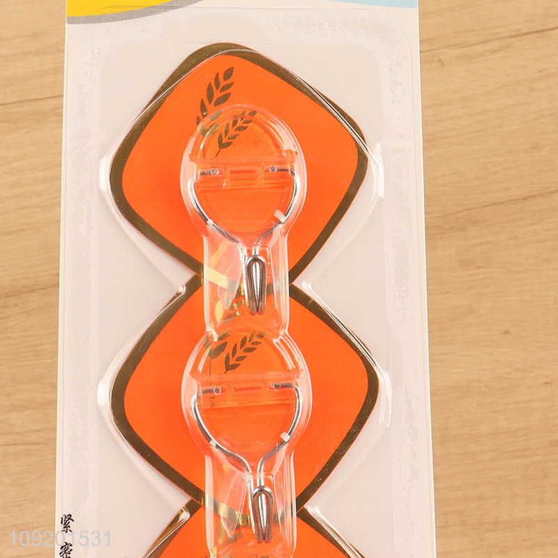 Popular products stainless steel 3pcs sticky hook wall hook set