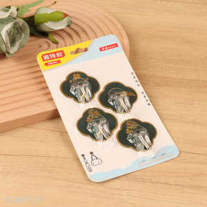 Best selling 4pcs household sticky hook wall hook for bathroom kitchen