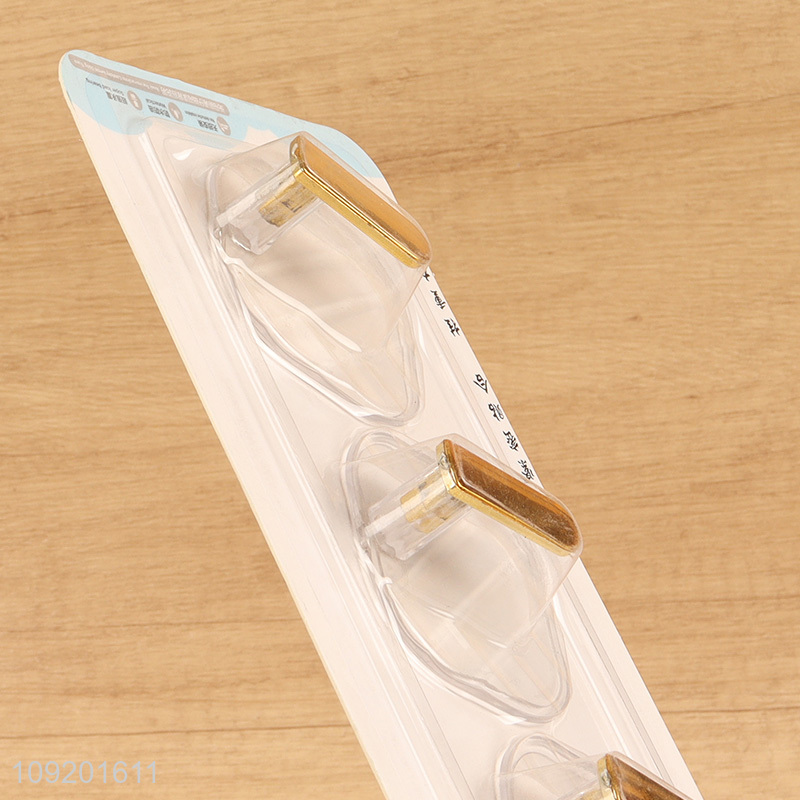 Yiwu market 3pcs household sticky hook wall hook for bathroom kitchen