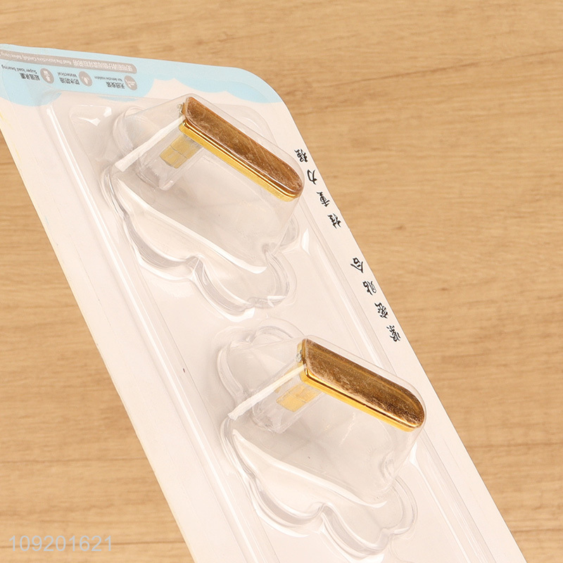 China factory 3pcs household self-adhesive sticky hook wall hook set