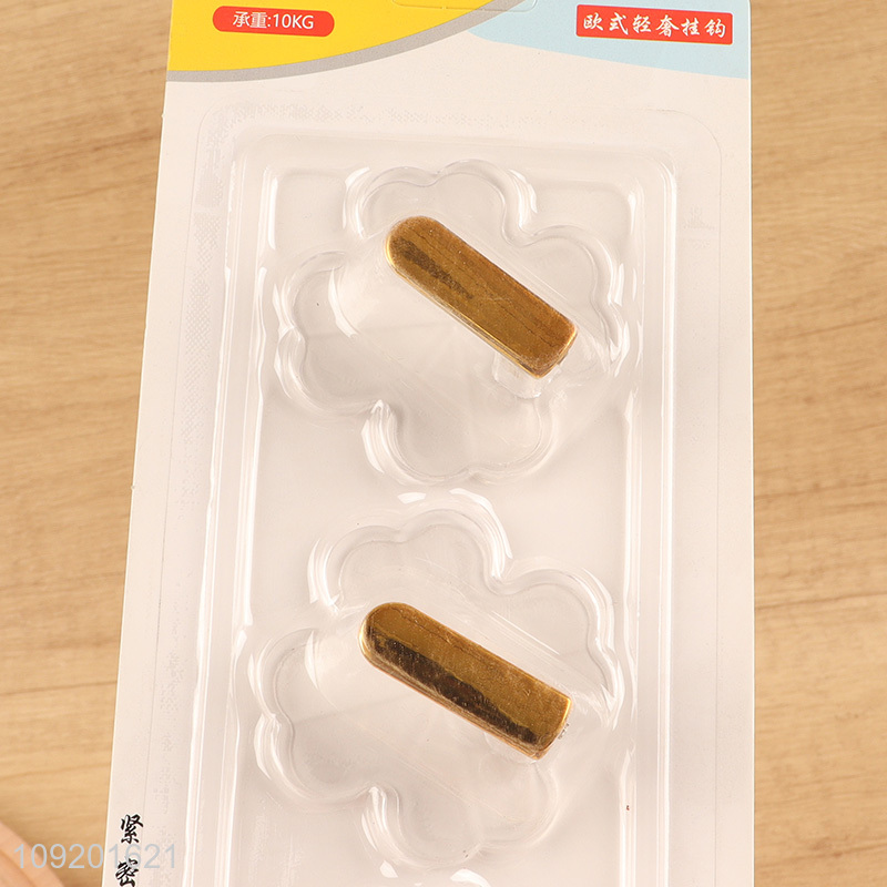 China factory 3pcs household self-adhesive sticky hook wall hook set