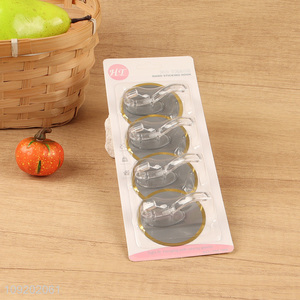 Yiwu market 4pcs heavy duty sticky hook adhesive hook for household