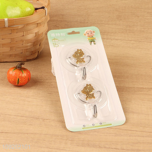Hot items 2pcs round household sticky hook adhesive hook set