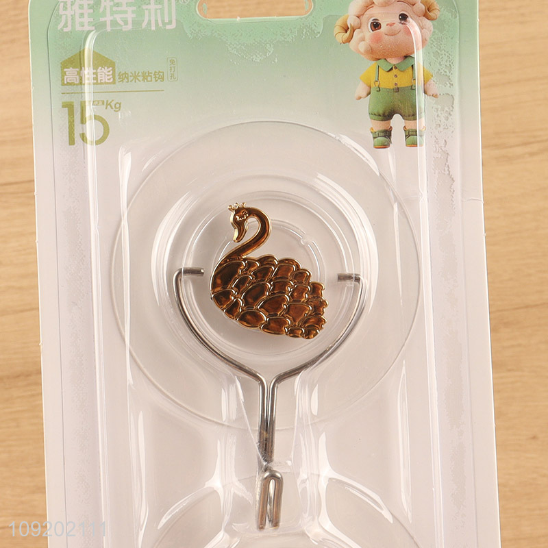 Popular products 2pcs household bathroom sticky hook adhesive hook set